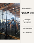 Fuerza +40  Programa de Entrenamiento en Gimnasio